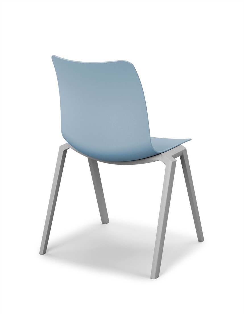 - geheel kunststof stapelbare kantine stoel in diverse sprekende kleuren - ANTRACIET (GA) GRIJS (BG) bij FP Collection