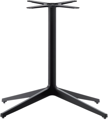 UITVERKOOP Tafelonderstel SC337 - Tafelonderstel 4-teens, hoogte 73 cm, voet 69x69 cm - ZWART (NE)