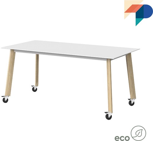 Damoni - tafelserie met essenhouten 4-poot frame