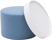Poef Drum Small - gestoffeerde ronde poef-2