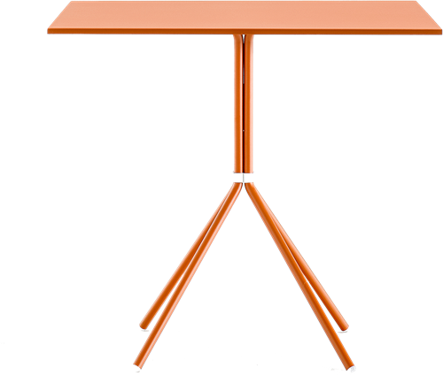 Nolita tafel 5454 - vierpoot tafel voor binnen en buiten gebruik, blad vierkant of rond