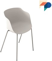 Elan armstoel - Stoel met stevige kuip met armleggers en vierpoot frame