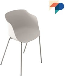 Elan armstoel - Stoel met stevige kuip met armleggers en vierpoot frame