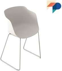 Elan SL Armstoel - Sledestoel met stevige kunststof kuip voorzien van geïntegreerde armleggers