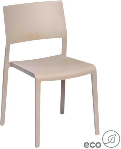 Elisa Eco/Lilibet - vierpoot stoel gemaakt van (gerecycled) kunststof
