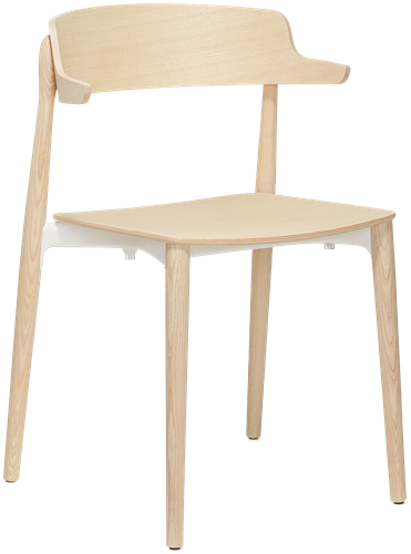 Nemea 2825 - houten school / kantine stoel met armleggers, scandinavische stijl. 100% Gecertificeerd hout