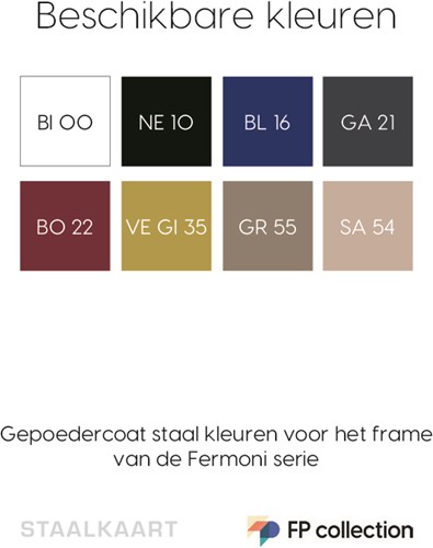 Sta Tafel Fermoni/Arket - Drieteens sta tafelonderstel met metalen blad-2