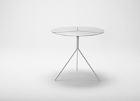 Folia Table High - design tafeltje met een klavervormig blad -2