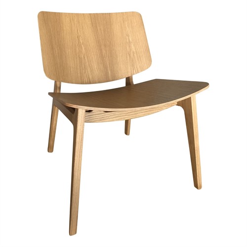 Freya MO4731 Lounge WOOD- Magnus Olesen houten loungestoel, frame eiken of beuken, zitting en rug eiken of beuken fineer - EIKEN NATUREL (RV)