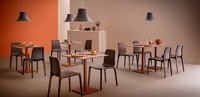L004S/A soft touch - hanglamp met mat gespoten trompetvormige kap-3