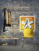 Frill SL - kunststof kantine stoel met slede frame-3