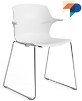 Frill SL - kunststof kantine stoel met slede frame