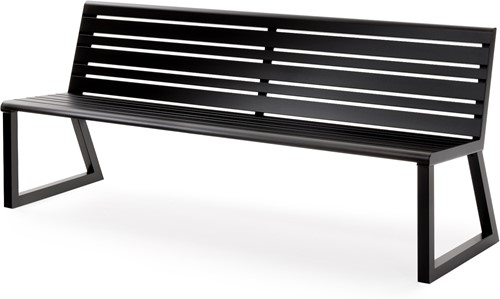 Urbantime.h24 bank met rugleuning metaal 200 cm-2