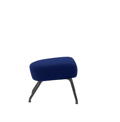 Havana Pouf - vierpoot frame gelakt, volledig gestoffeerd