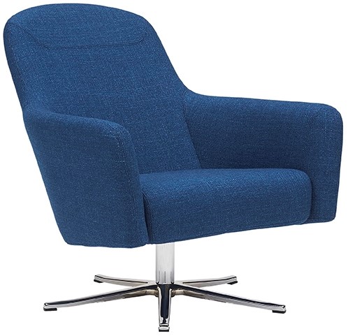 Havana Low draaibaar - gestoffeerde lounge stoel / fauteuil op kruisvoet
