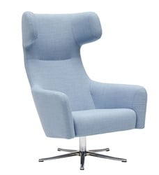 Havana oorfauteuil draaibaar - gestoffeerde loungefauteuil op kruisvoet