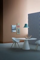 Ikon 73 - kunststof kegelvormige tafel met een rond of vierkant volkern blad-3