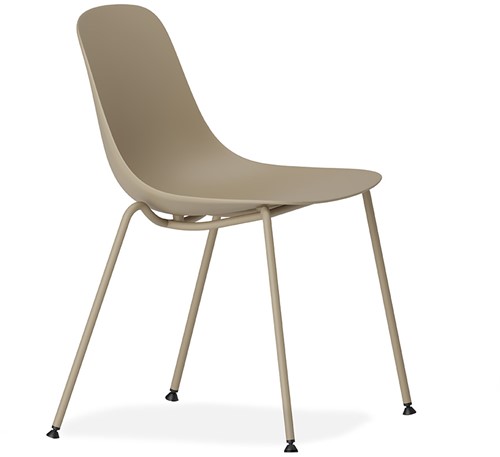 Pure Loop Mono - vierpoot stoel met een soft touch kunststof zitschaal