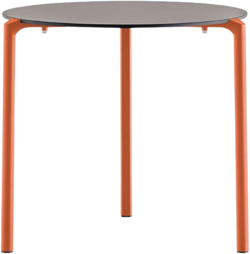 Jump TJ3 - stapelbare 3-poots kantine tafel met een rond volkern blad