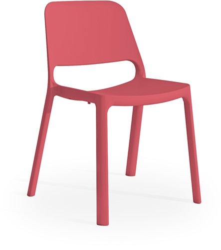 Kasper - kunststof school/ kantine stoel - Rood (RO)