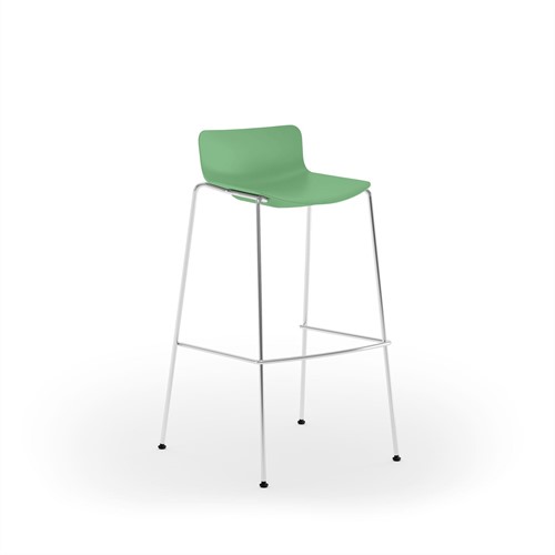Peyo - kruk met kunststof zit - CHROOM (CR) - GROEN (VE)