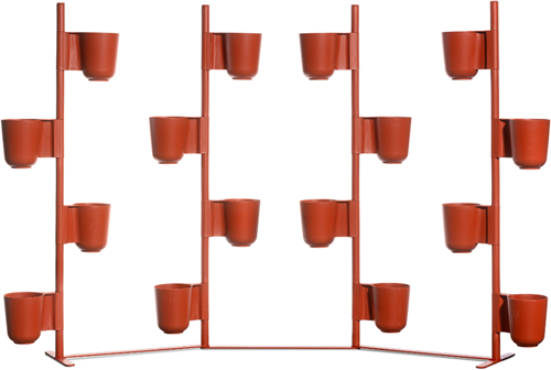 Gufo planters - modulaire plantenbak met verstelbare bakken - Kit 3 - 312cm - Zwart 10 (NE) 