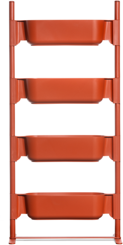 Gufo planters - modulaire plantenbak met verstelbare bakken - Kit 5 - 89cm - Grijs 55 (GR)