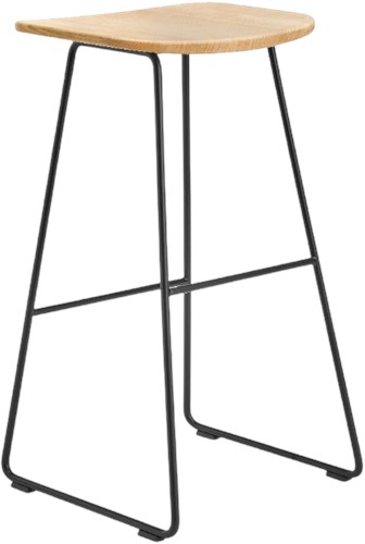 Klejn wood 64 - kruk met houten zitting