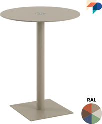 Statafelonderstel SC786-50x50 - Tafelonderstel vlakke voet 50x50 cm en ronde kolom, hoogte 107 cm 