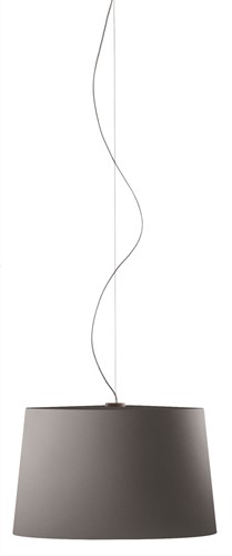 L001S/B soft touch - hanglamp met brede mat afgewerkte kunststof kap
