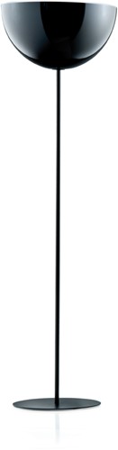 L002ST/BA - staande lamp met half ronde kunststof kap