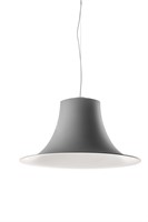 L004S/A soft touch - hanglamp met mat gespoten trompetvormige kap