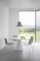L004S/A soft touch - hanglamp met mat gespoten trompetvormige kap-2