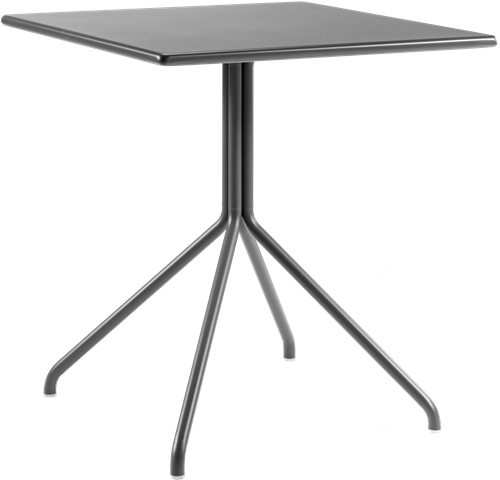 Laugh vierpootstafel  - tafel voor binnen en buiten, hoogte 75 cm, blad vierkant