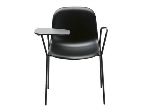 Mani Schrijftafel - HPL Zwart, voor rechtshandigen