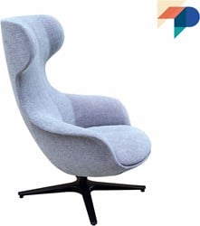 Mirano - Gestoffeerde oorfauteuil, schommelfunctie optioneel