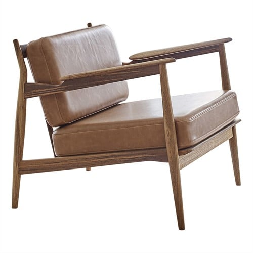 MO 107 Armfauteuil  - Magnus Olesen Lounge stoel, ontwerp Ib Kofod-Larsen