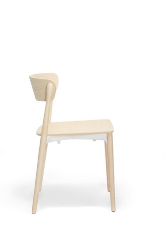 Nemea 2820 - houten school/ kantine stoel in scandinavische stijl. 100% Gecertificeerd hout-2