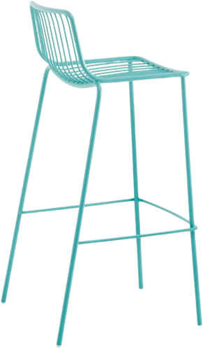 Nolita 3658 - stalen kruk, outdoor kruk - LICHT BLAUW (BC)