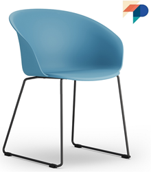 Geo Kunststoff Stuhl Vierbein Gestell