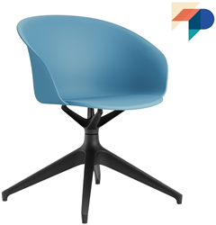 Nova SP - Kunststof (gerecycled) kuipstoel met spiderframe