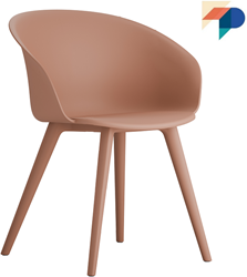 Geo Kunststoff Stuhl Vierbein Gestell