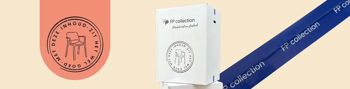 Nieuwe bezorg- en retourdoos FP Collection proefmeubilair