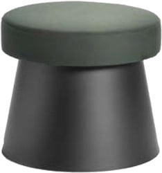 Pepper/Salt poef - kunststof voet met een gestoffeerde zitting