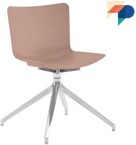 Peyo SP - kunststof spiderframe stoel met een speelse uitstraling