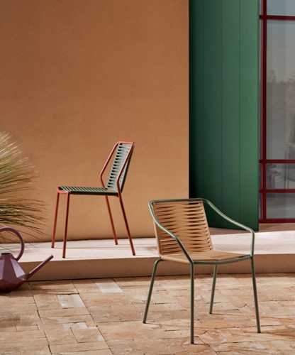 Philia 3905 - Stapelbare terrasstoel met armleggers-1