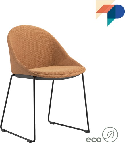 Pillow Full SL - stoel met sledeframe en gestoffeerde kuip