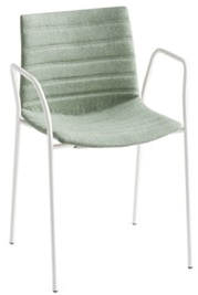 Point/Kanvas Arms Full - gestoffeerde stoel met armleggers - CHROOM (CR) - Kvadrat - Remix - 123