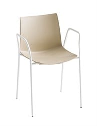 Point/Kanvas Arms - kunststof stoel met armleggers