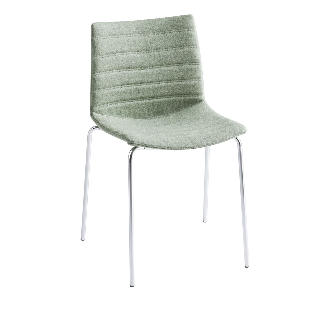 schuld kassa Plaatsen Point Full - comfortabele gestoffeerde stoel - CHROOM (CR) - Kvadrat -  Steelcut 2 - 365 bij FP Collection